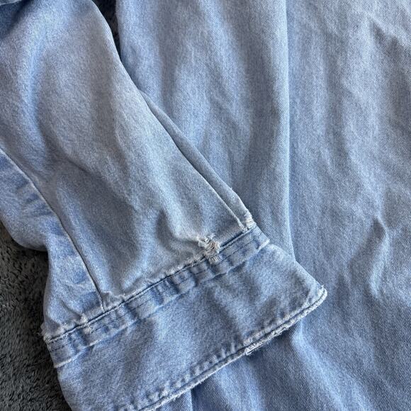 Dickies Light Blue Casual Button Down Shirt - Picture 13 of 15